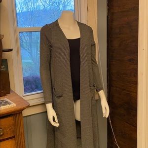 Lulularoe striped long duster cardigan small
